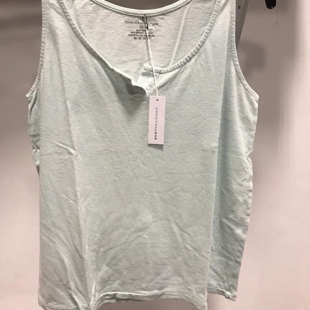 NWT Christina Lehr skipper tank top tee t shirt top